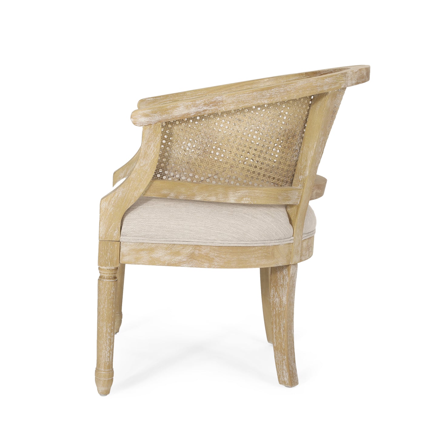 Winifred French Country Cane Back Accent Chair – Natural