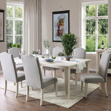Martin Transitional Camel Back Side Chairs Set of 2 , Antique White & Gray