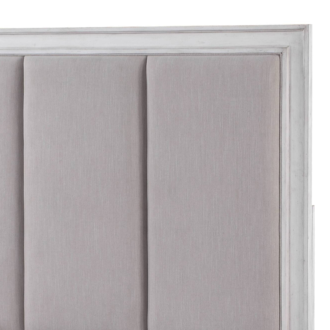 Katia Light Gray Linen, Rustic Gray & Weathered White Finish Queen Bed