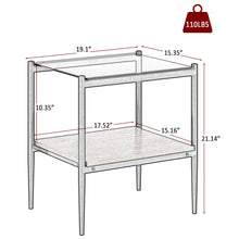 Penn Modern 3-Piece Accent Table Set with Brown Glass