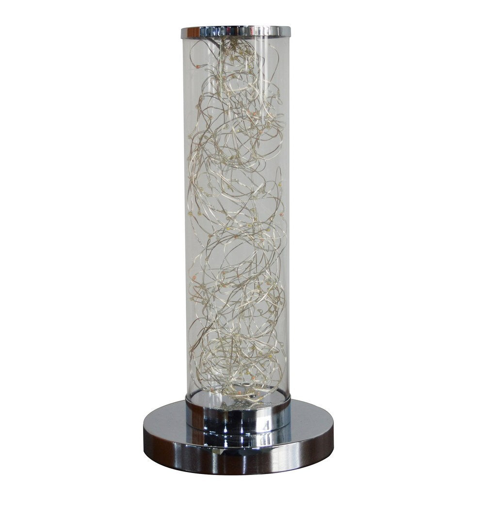 California Home - 13-Inch Exposed Multi-Colored Rope LED Namiri Column Table Lamp