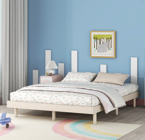 Laken Modern Queen Floating Platform Bed