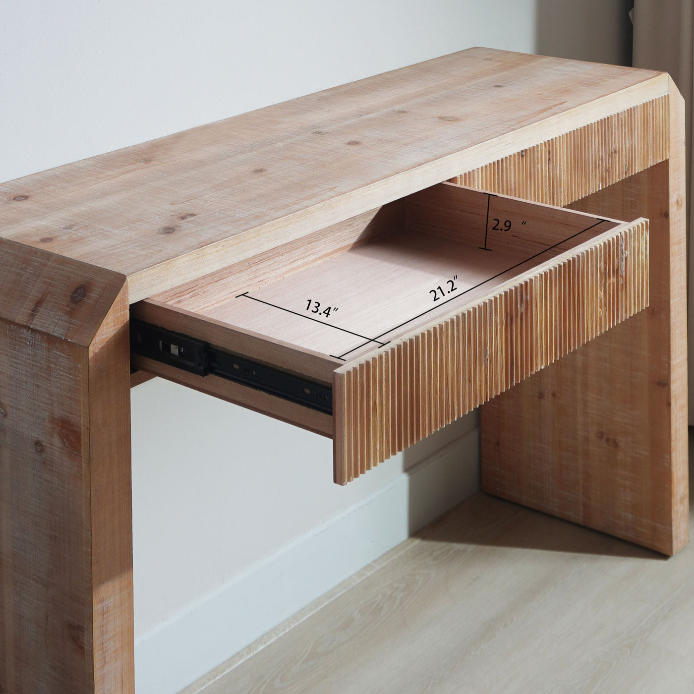 Evander Rustic Console Table with Drawer – Minimalist Design