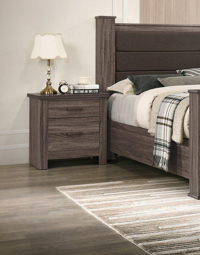 Sullivan Natural Finish Striking Wooden Nightstand