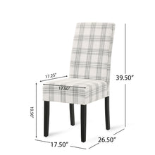 Faron Modern Upholstered Side Chairs (Set of 2) Gray