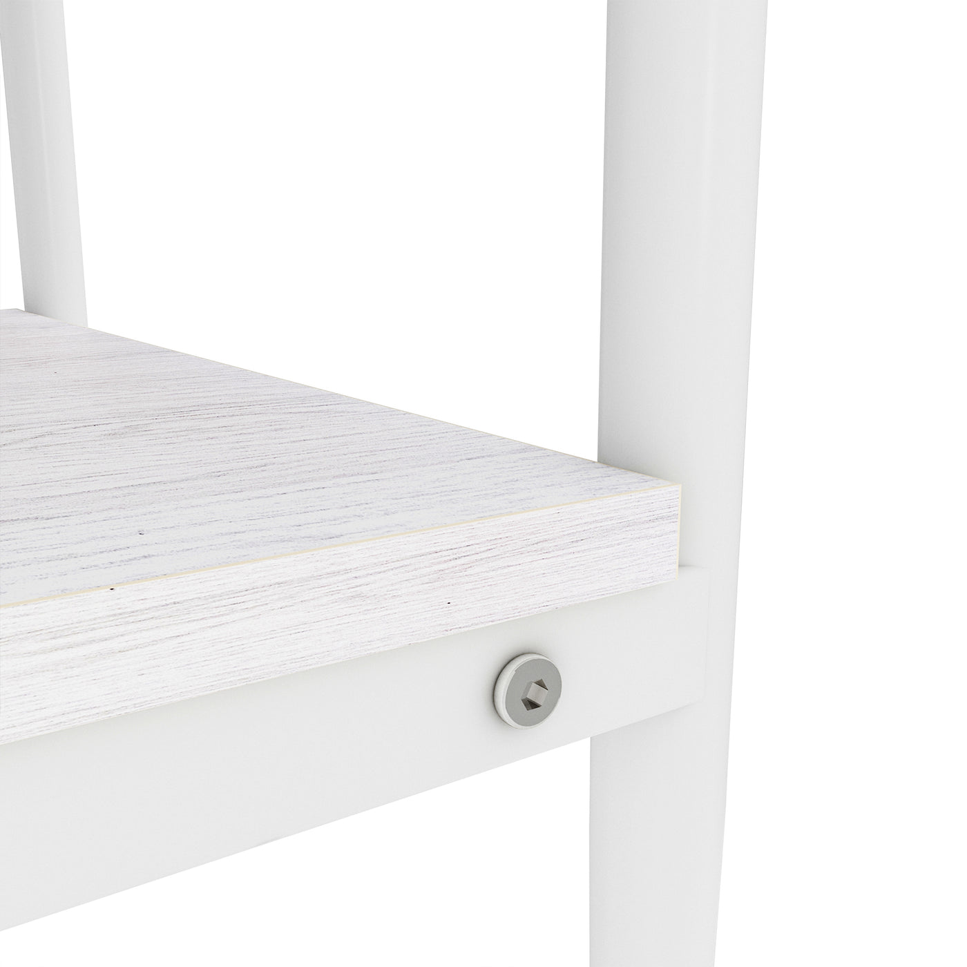 Langston Modern Side Tables with Glass Top (Set of 2)