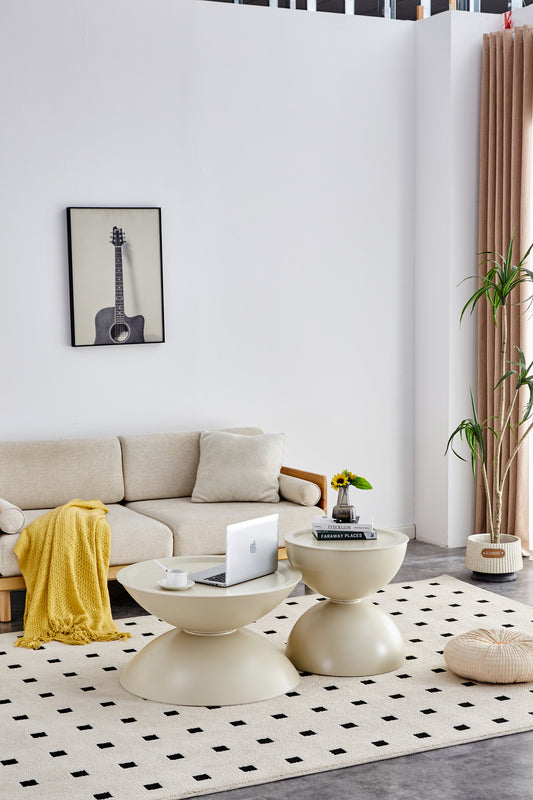 Jetson 2-Piece Modern Metal Accent Table Set