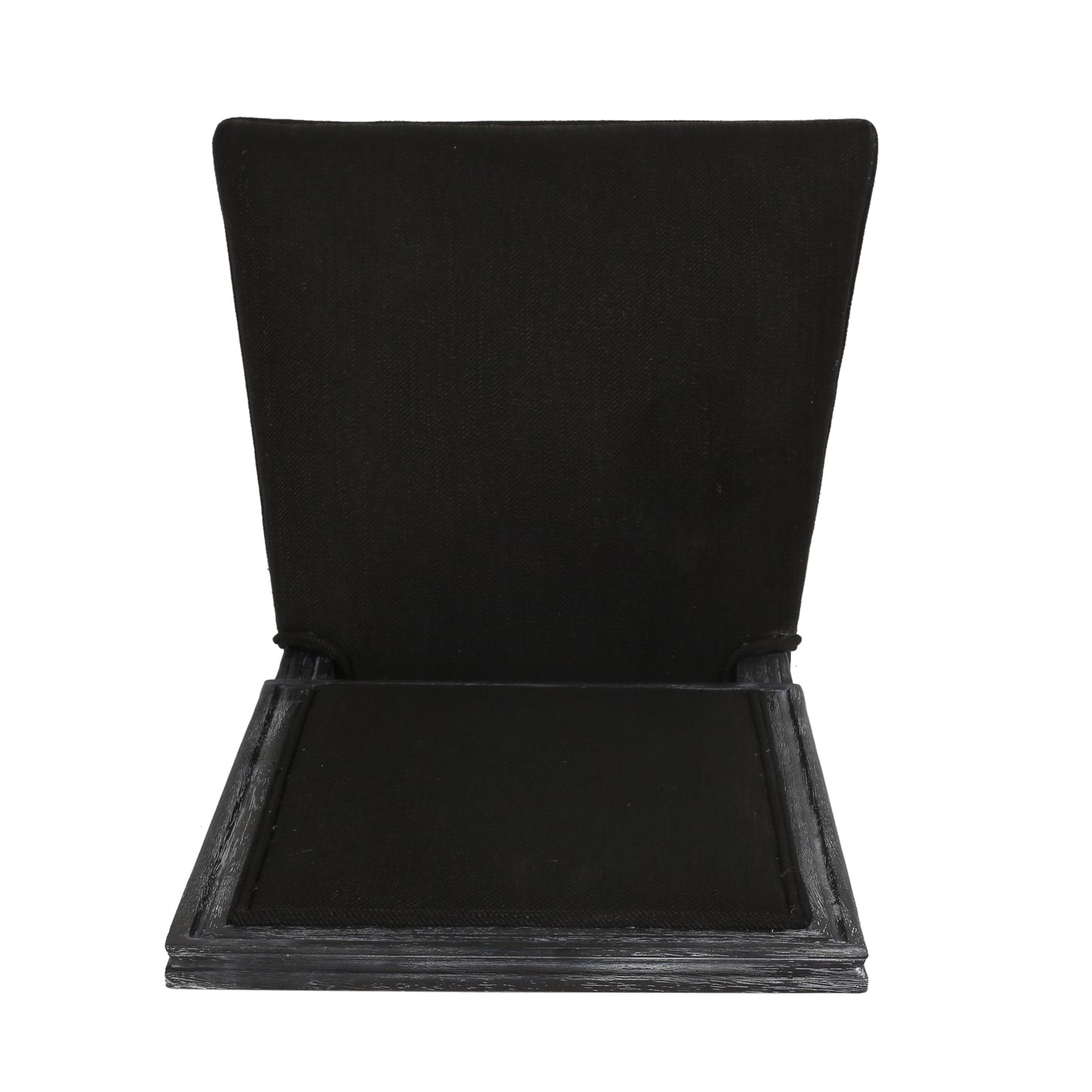 Cavan French Country Upholstered Side Chairs (Set of 2) Black