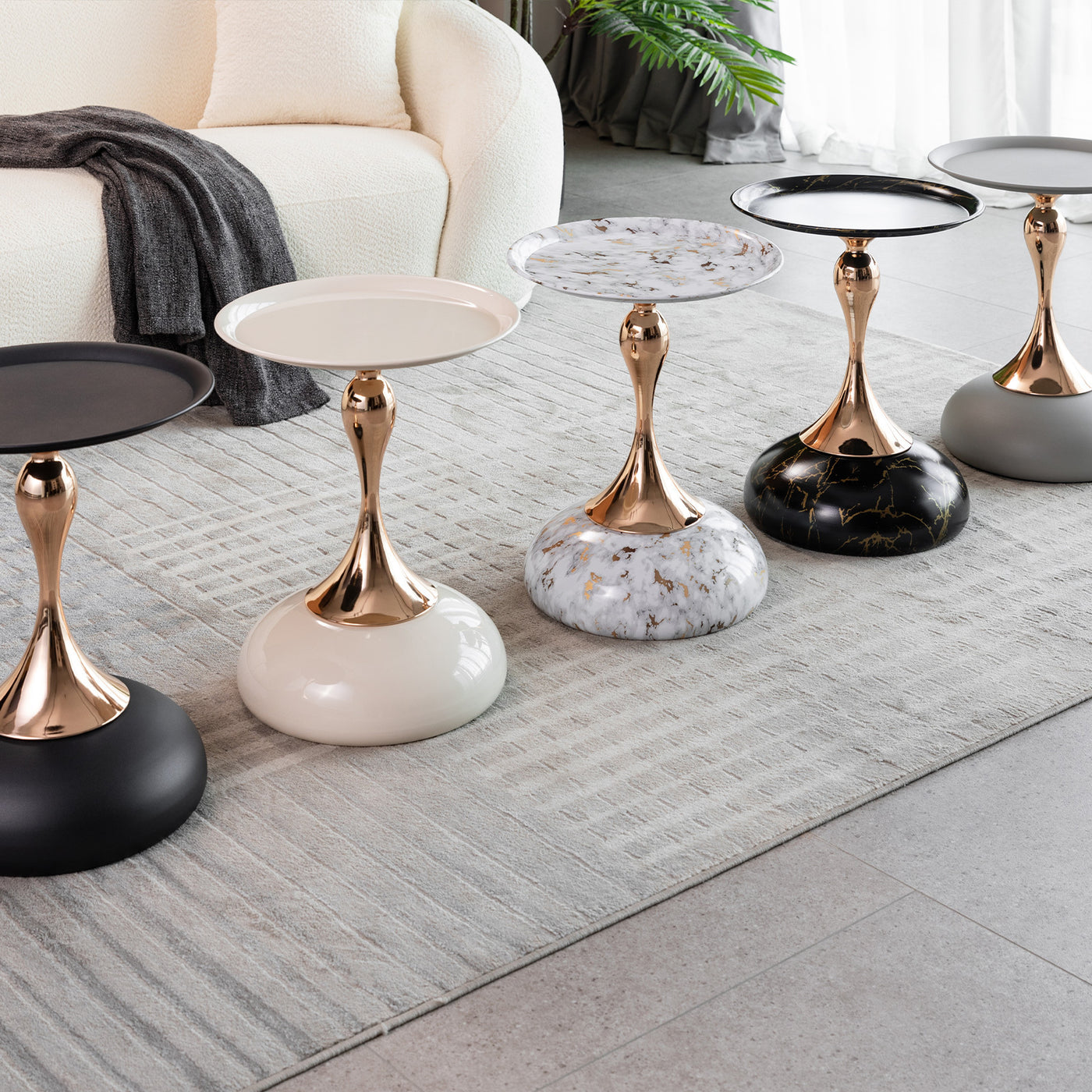 Ashlynn Modern Mermaid Tail Accent Side Table