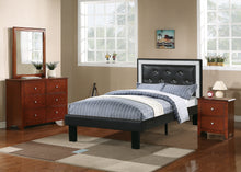 Benjamin Simple Wooden 2-Drawer Nightstand , Cherry