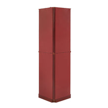 Irene 6-Shelf Corner Curio Cabinet with Adjustable Shelves, Cherry