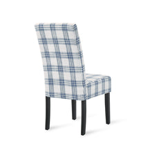 Faron Modern Upholstered Side Chairs (Set of 2) Blue