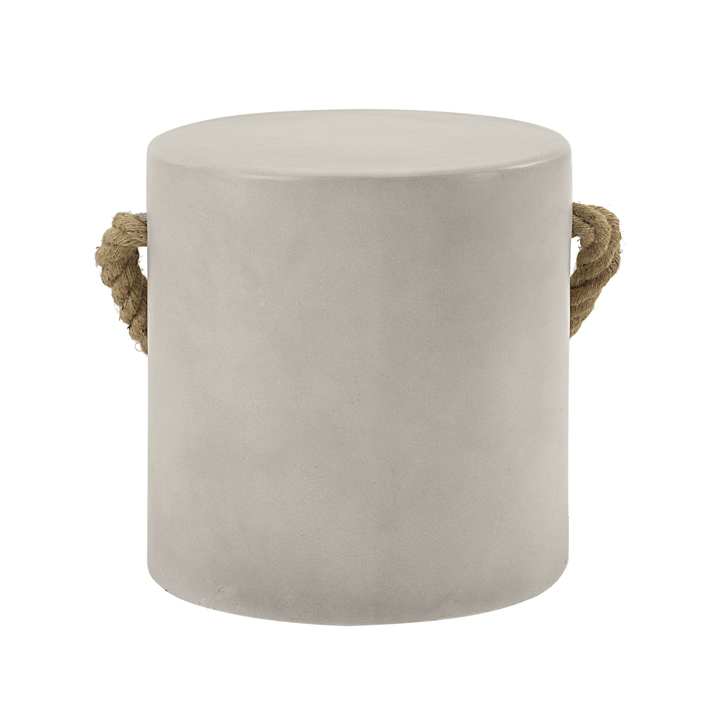 Gene Natural Gray Finish Fiber Concrete Accent Table
