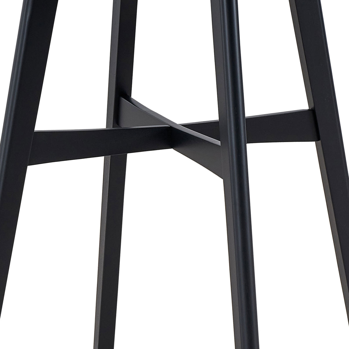 Gemma Mid-Century Modern Bar Stools (Set of 2) Black