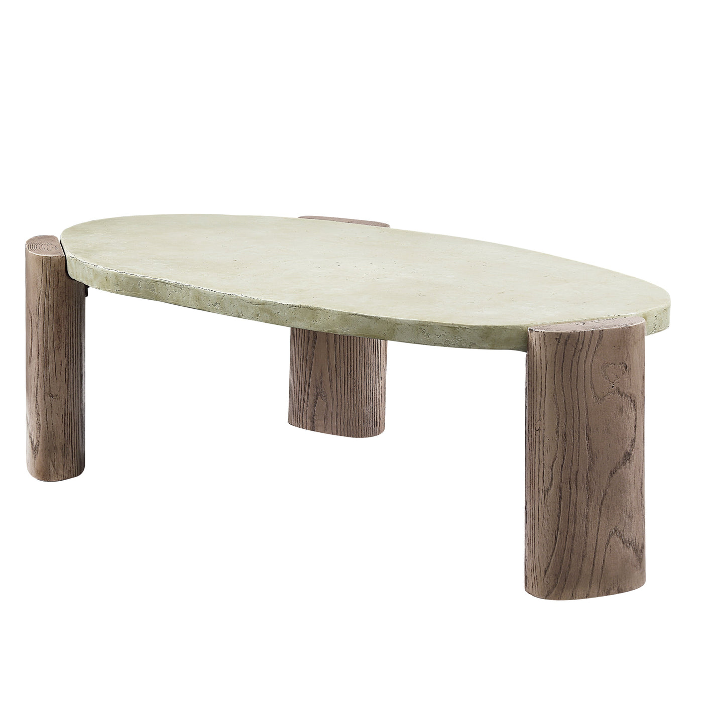 Dayana Off White & Oak Finished Leg Coffee Table