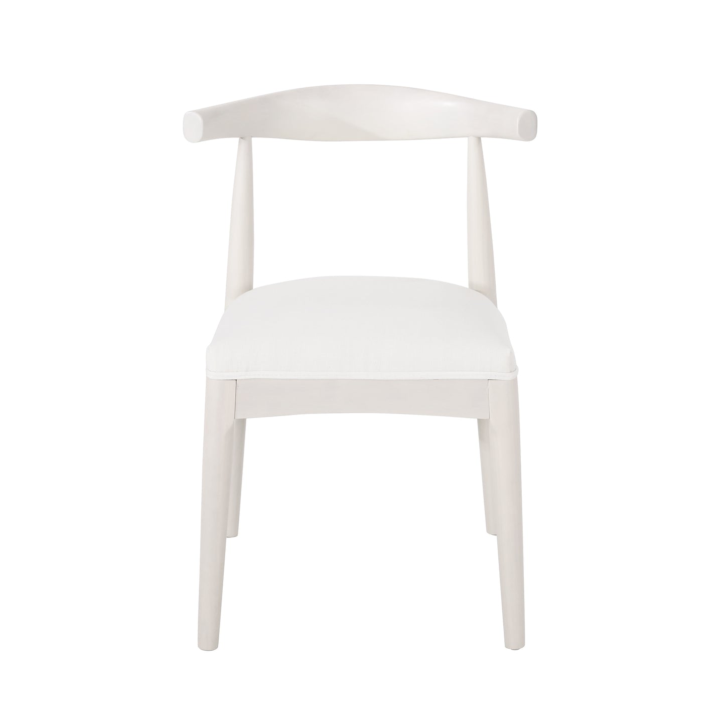Daphne Mid-Century Modern Side Chairs (Set of 2) White