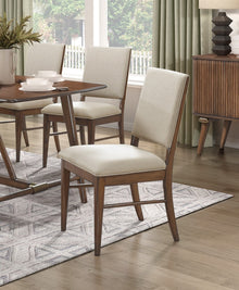 Lillian Mid-Century Modern Side Chairs (Set of 2), Mixed Brown