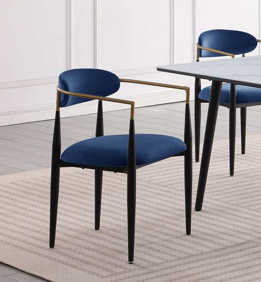 Jackson Modern Dining Arm Chair (Set of 2) Blue
