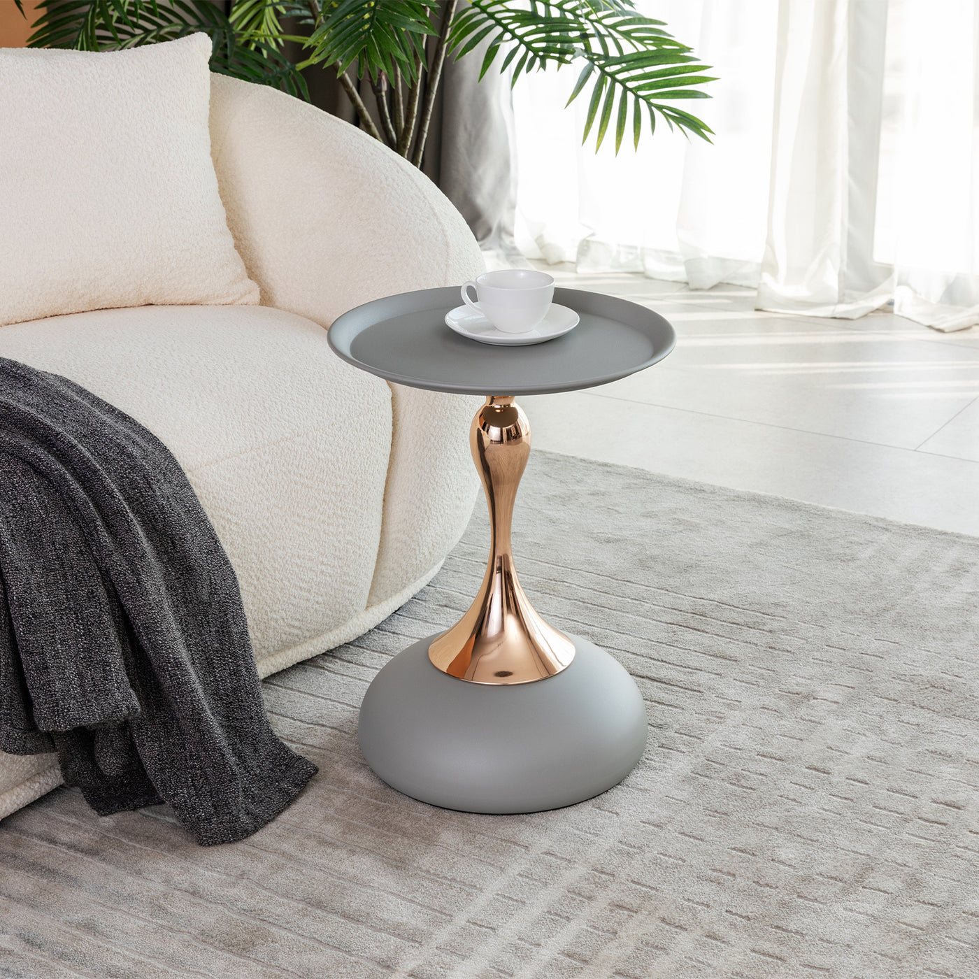 Ashlynn Modern Mermaid Tail Accent Side Table