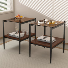 Penn Modern 3-Piece Accent Table Set with Brown Glass