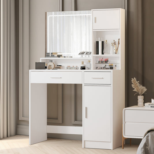 Hestia Modern Minimalist Vanity, White