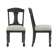 Cedar Mid-Century Modern Wooden Side Chairs (Set of 2) Dark Oak