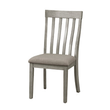 Adeline Vertical Slat Back Solid Wood Side Chairs (Set of 2) Gray