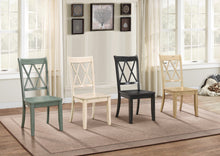 Sammy Modern Farmhouse Wooden Dining Side Chairs Set of 2