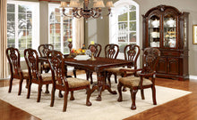 Walter Formal Dining Side Chairs with Damask Print Seat, Cherry