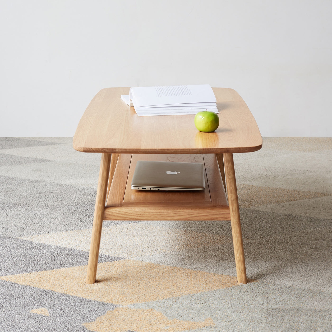 Saarinen Mid-Century Modern Solid Wood Coffee Table - Oak