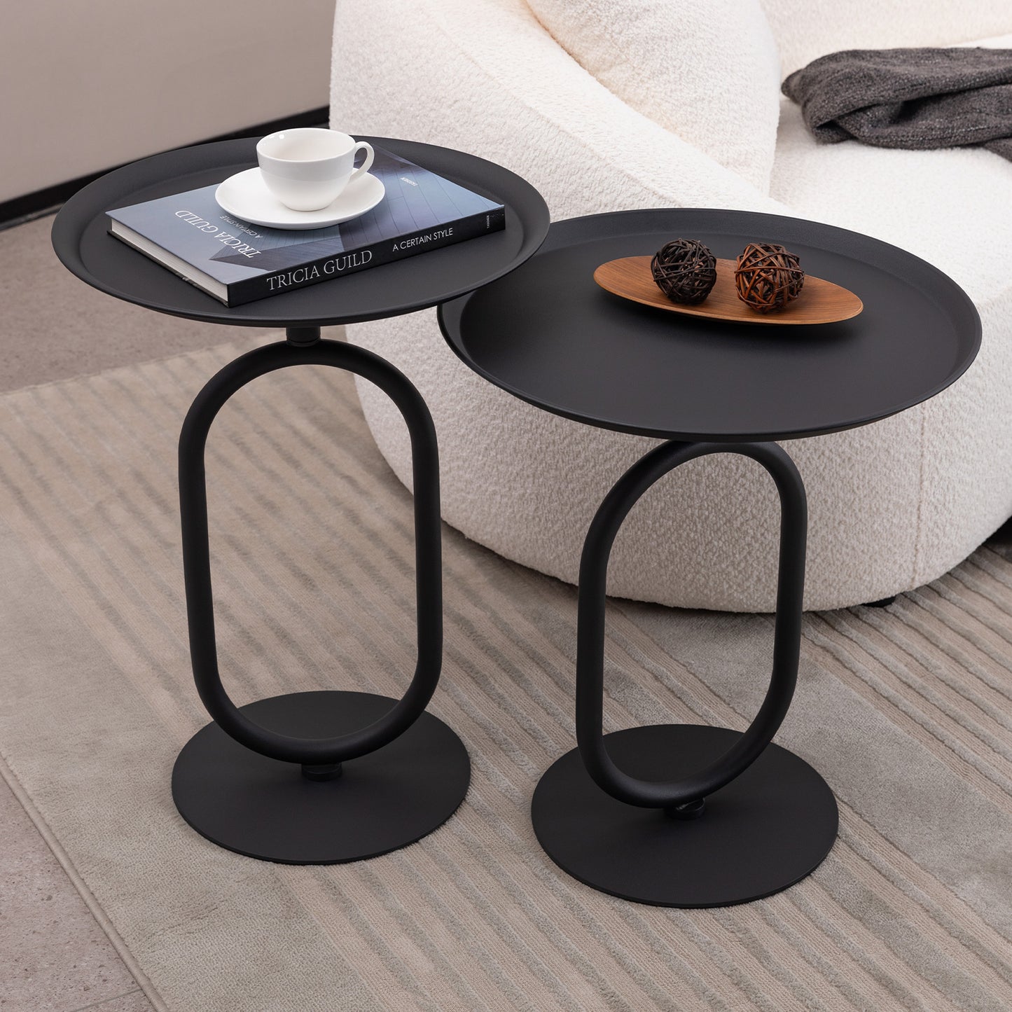 Lantern-shaped Metal End Table