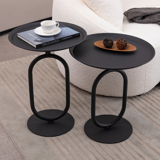 Lantern-shaped Metal End Table