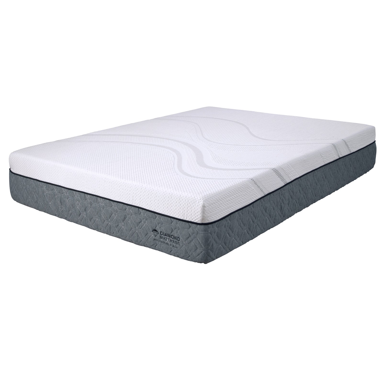 Diamond Capri Graphene Memory Foam, cool, conforming, responsive 12'Medium Feel (King), Greenguard Gold Certified, Made in the USA, White Label Ready