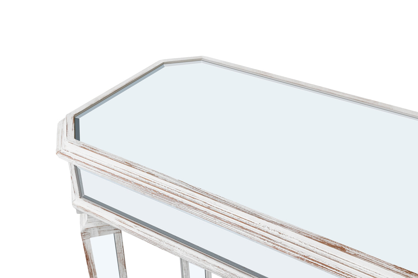 Avelina Contemporary Mirrored Console Table