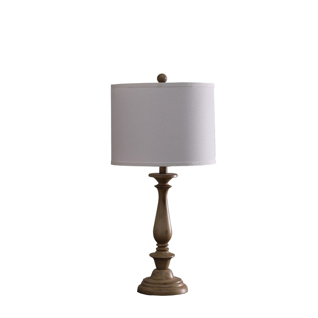 California Home - 27.5' In Coastal Wood Effect Polyresin Table Lamp