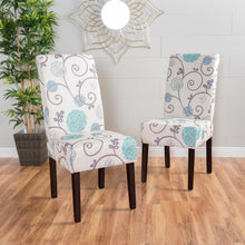 Faron Modern Upholstered Side Chairs (Set of 2) White