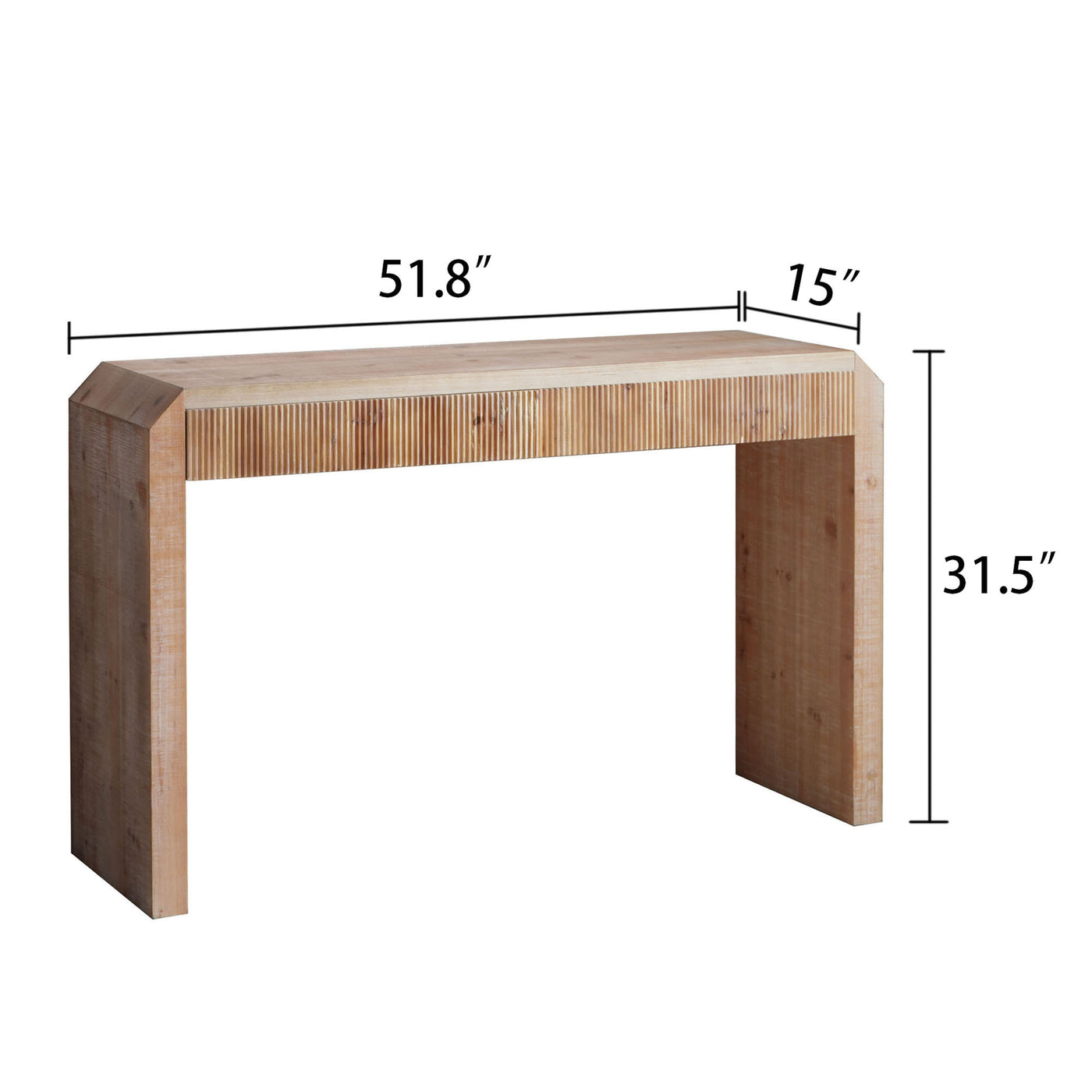 Evander Rustic Console Table with Drawer – Minimalist Design
