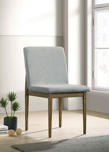 Ruby Mid-Century Modern Side Chairs (Set of 2) Brown & Gray