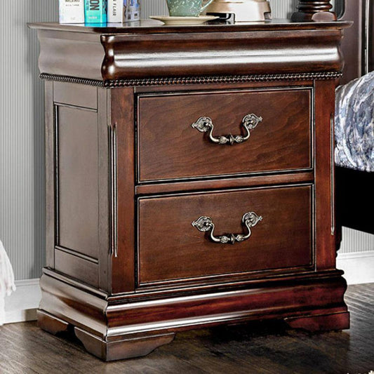 Brooks Traditional Solid Wood Nightstand in Cherry