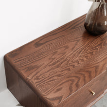 Winslow 79” Walnut Oak & Glass Modern TV Stand