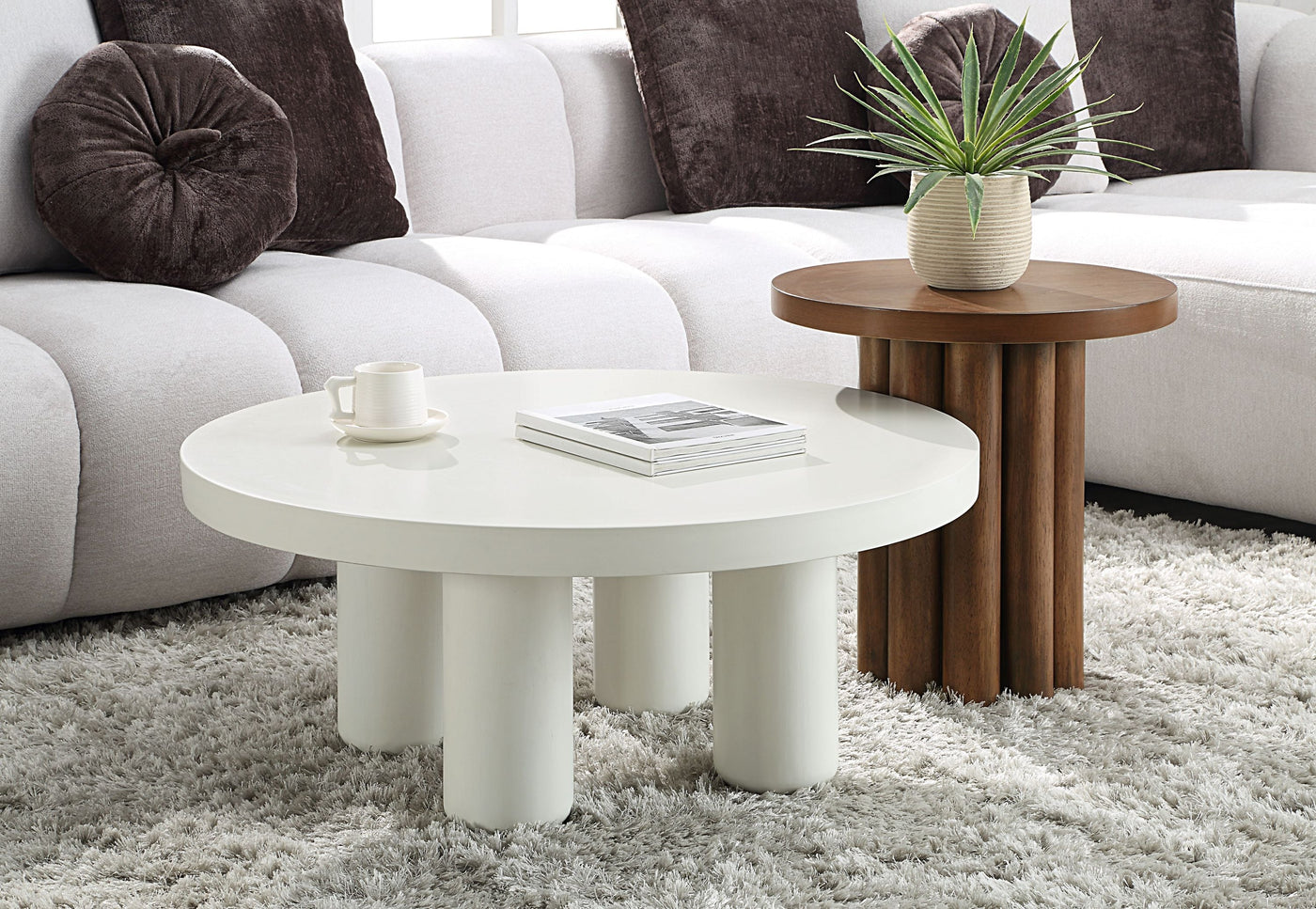Loanna Wooden Color Finish End Table