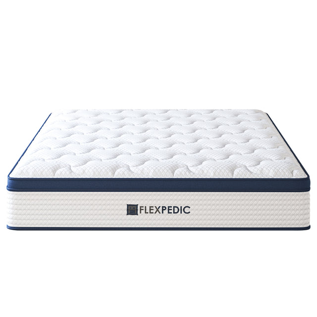 10' Queen Mattress, Memory Foam Hybrid Mattress with Space Cotton for Tight Sleep, Medium-Firm Cooling Mattress with Stronger Support, Motion Isolation & Pressure Relief