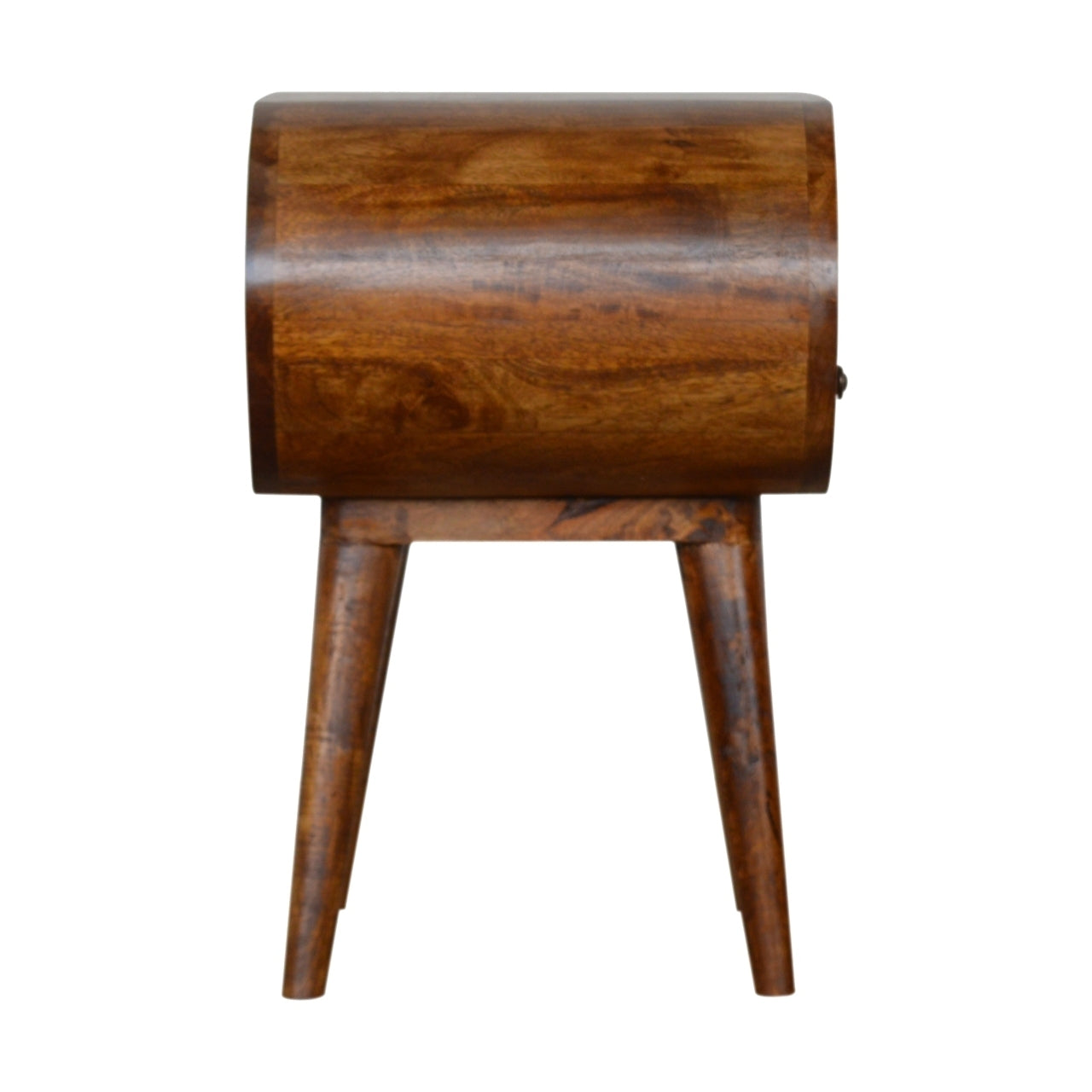 Lester Circular Nightstandstand in Chestnut