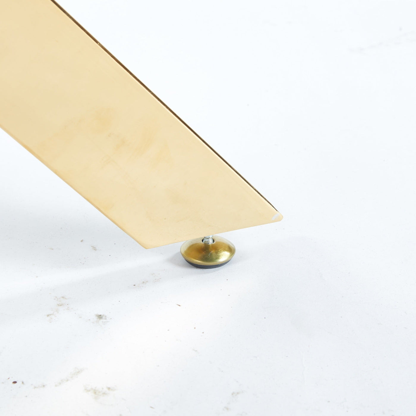 Iola Modern Square Glass Top Dining Table with Crossed Metal Legs