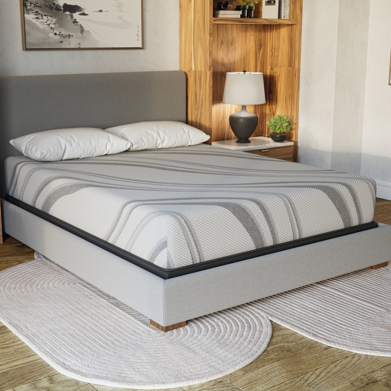 Diamond Pro Gel Memory Foam ultra cooling, responsive 10' Medium Feel (Full), Greenguard Gold Certified, Made in the USA, White Label Ready