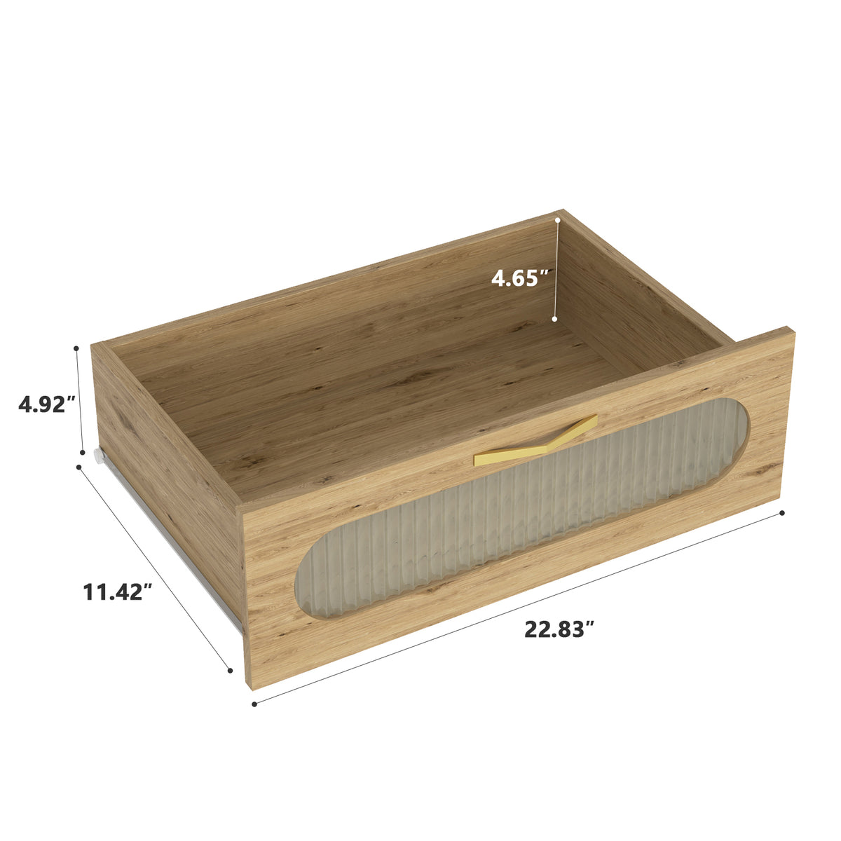 Josephine 47" 6-Drawer Dresser in Natural Finish