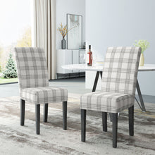 Faron Modern Upholstered Side Chairs (Set of 2) Gray