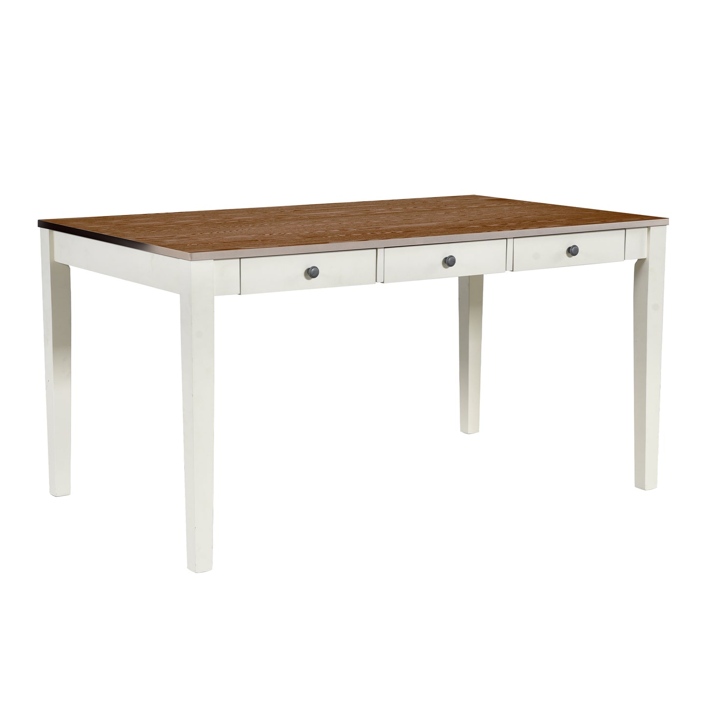 Brooklyn Mid-Century Modern 6-Piece Dining Set, Butter Milk