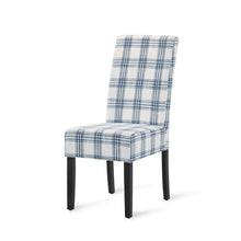 Faron Modern Upholstered Side Chairs (Set of 2) Blue