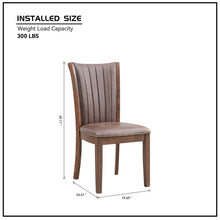Jovienne Mid-Century Modern Side Chairs (Set of 2) Oak
